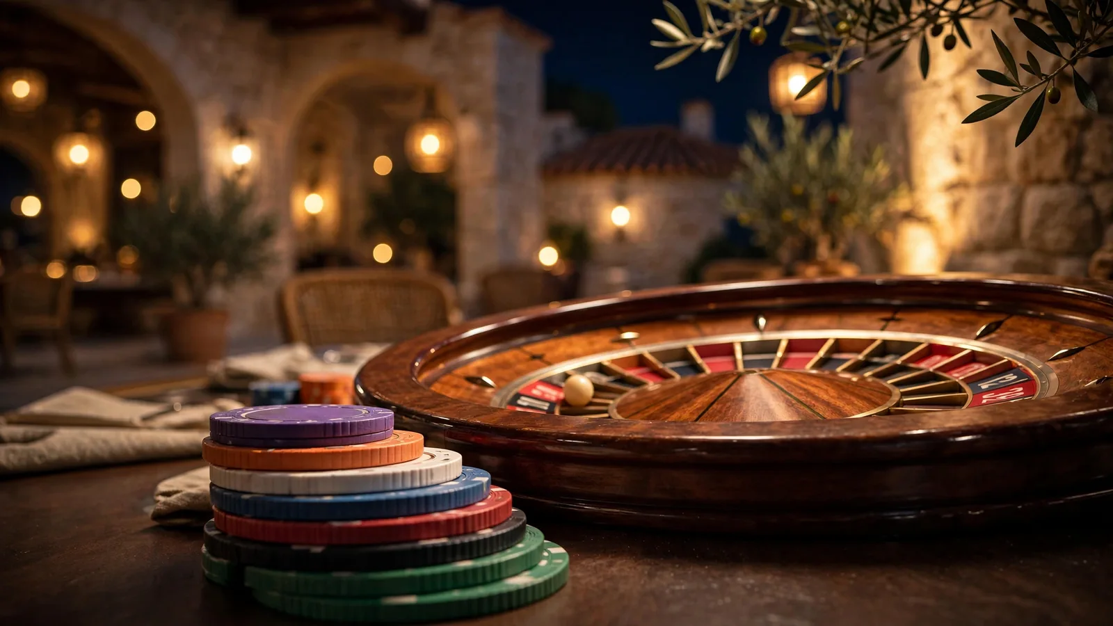 Vrtuljak ruleta s ulošcima u elegantnom kasinu